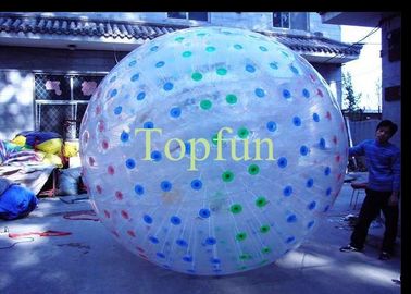 Colour D-ring Inflatable Zorb Ball , Park Fun Bubble Zorb Ball