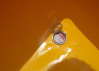 おかしく黄色い二重プールの膨脹可能なプール ポリ塩化ビニールの防水シートのセリウムの承認