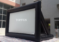 屋外の黒ポリ塩化ビニールの防水シートの後ろサポートが付いている膨脹可能な映画スクリーン