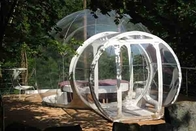 膨脹可能なGlampingのドームの泡テントの賃借りのための屋外の透明なホテルの家