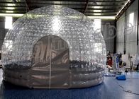 二重層の屋外のレンタル透明で膨脹可能な立方体のテントの泡テント