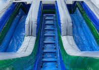 大きい子供膨脹可能な膨脹可能な水スライドの屋外ゲーム ポリ塩化ビニール巨大な二重水スライド