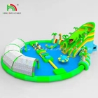 商用水遊び設備 移動型 充気型 地下水遊び場 プールスライド