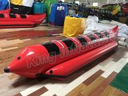 赤い色の0.9mmポリ塩化ビニール膨脹可能な釣ポンツーンのボートが付いている膨脹可能なフライ フィッシングのボート