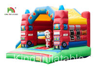 屋内子供のためのタイプ普通消防車のトランポリンの膨脹可能な跳躍の城を滑らせて下さい