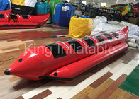 赤い水ゲームのバナナ ボートの水競争のスポーツのための膨脹可能なフライ フィッシングのボート