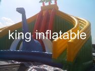 魅力的なスライドのジャンパーの警備員の弾力がある子供の膨脹可能なスライド浜の楽しみ