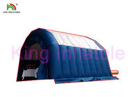 水の証拠の白い屋根の二重ステッチの青く膨脹可能な医学のテント