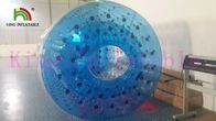 素晴らしい設計青く膨脹可能な水おもちゃ、プラトン ポリ塩化ビニール水圧延のゲーム・ボール