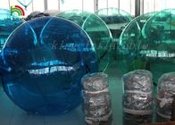 緑か青の透明な水歩く球、ポリ塩化ビニール/PTUによる膨脹可能な水球