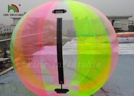 虹は 1.0mm ポリ塩化ビニール/TPU の膨脹可能な水歩く球、子供のための水 Zorb の球着色しました