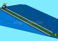 緑の単一の車線は15のm大人のための長く膨脹可能な水スライド サイズをカスタマイズしました