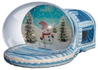 紫外線証拠の広告のクリスマス2.5mの膨脹可能な雪の地球の球