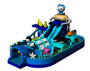 スライドが付いている10m Inflataleの跳躍の城によるポリ塩化ビニールの防水シート20m