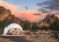 携帯用5mの測地線ドームのテントの明確なポリ塩化ビニール カバーが付いている測地線の星フレームのテント