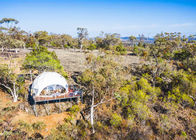 携帯用5mの測地線ドームのテントの明確なポリ塩化ビニール カバーが付いている測地線の星フレームのテント