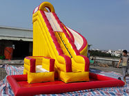 屋外の子供プール/ポリ塩化ビニールの防水シート水公園のゲームが付いている膨脹可能な水スライド