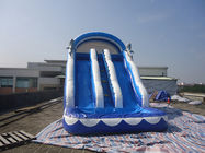 娯楽子供水公園のゲームのためのプールが付いている屋外の膨脹可能な水スライド