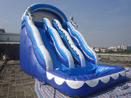 娯楽子供水公園のゲームのためのプールが付いている屋外の膨脹可能な水スライド