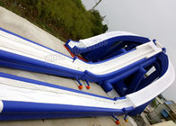 15mの高く青い屋外巨人長く膨脹可能な水スライドはTrippoのスライドを吹く