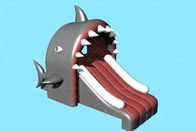 注文の3.3m*2mの鮫の主題子供のプールのための膨脹可能な水スライド