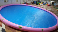 16mD屋外か屋内子供の遊ぶことのための大きい円形の0.9mmポリ塩化ビニールの防水シートの膨脹可能なプール