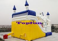 娯楽施設のためのスライドが付いているポリ塩化ビニールの防水シートの膨脹可能な跳躍の城
