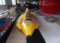ダブルまたはシングル ライン流れのいかだで運ぶことのためのモーターを搭載する膨脹可能なバナナ ボート/バナナの形のボート