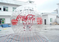 ポリ塩化ビニール/TPU 膨脹可能な Zorb の球、膨脹可能な接触広告のロゴの泡サッカー
