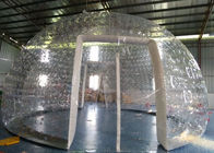 2 つのドアおよび出口が付いている普及した透明なポリ塩化ビニールの膨脹可能な泡テント