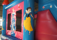 ピンクの PVC 王女の防水シートの子供のための膨脹可能な跳躍の城のスライド