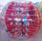 子供のための赤く、明確な 0.8mm ポリ塩化ビニールの人間の豊富な球の膨脹可能な球