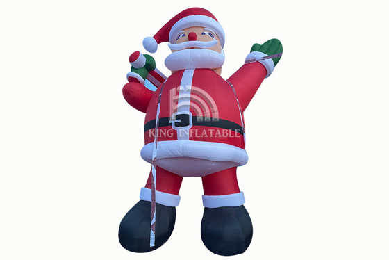 サンタクロースの巨大で膨脹可能な適したクリスマスの膨脹可能な漫画の装飾