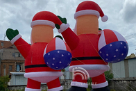 巨大で膨脹可能なクリスマスのサンタ クロース 6m 8m 10m の商業屋外の表示広告