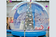 クリスマスの膨脹可能な雪の地球のテントXmasの装飾の商業屋外のクリスマスの広告