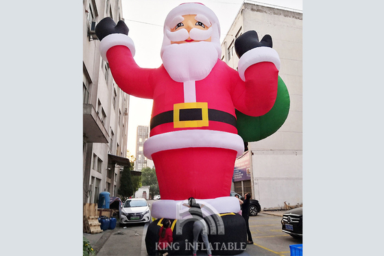 巨人33 Ft/10M膨脹可能なサンタの屋外の膨脹可能なクリスマスの装飾の爆発サンタクロース