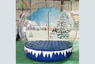 クリスマス巨人の膨脹可能な雪の地球10Ft HOutdoorの商業膨脹可能な雪玉の透明なクリスマスの装飾