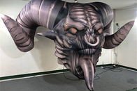 悪魔の骨組ヘッド巨大な頭骨のハロウィン恐しい携帯用膨脹可能な党屋内屋外の装飾