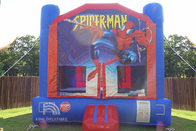 スパイダーマンのスライドが付いている膨脹可能な警備員の家の屋外/屋内警備員の跳躍の城