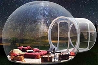 膨脹可能なGlampingのドームの泡テントの賃借りのための屋外の透明なホテルの家