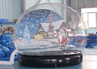 膨脹可能な雪の地球のクリスマスの装飾の空気送風機が付いている透明なドームの泡テント