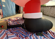 クリスマスの装飾のための送風機が付いている屋外のクリスマスの巨大で膨脹可能なサンタクロース