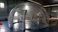 ポリ塩化ビニールの党/展覧会のためのコンボの透明で膨脹可能なドームのテント8mの直径