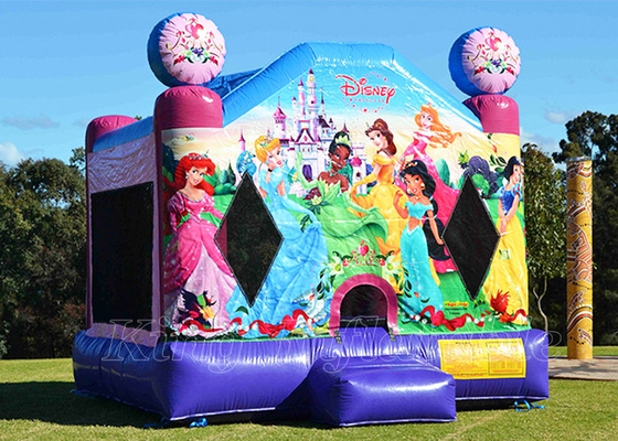 Inflatable Bouncing Castleディズニーの王女の屋外党Jumingは女の子のための家を跳ねる