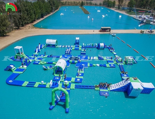 充気式水上公園 海水上公園 浮遊水上遊び場
