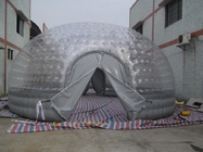 工場 オーダーメイド 0.6mm Pvc タールパウリン バブルテント イベントのための充気透明テント