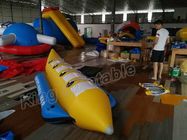 青および黄色の膨脹可能なフライ フィッシングのボート/膨脹可能なバナナ ボート4の座席