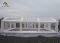 パーソナライズされた大型PVC クリアドームテント 空気密度の高い 携帯可能 充気プールテントカバー バブルハウス