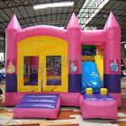 ピンク色の屋外のInflatable Bouncy Castle With子供のゲームの王女のスライド