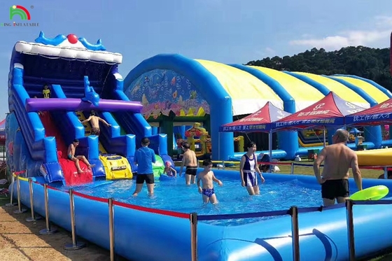 子供のウォーターパーク 屋外遊び場 水遊び場設備 水スライド 遊び場設備